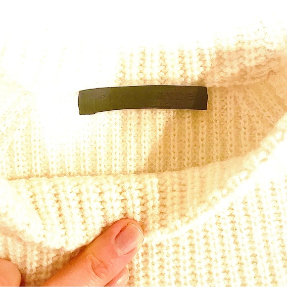 Jenni Kayne Cashmere Fisherman Sweater Ivory XS - Picture 7 of 8